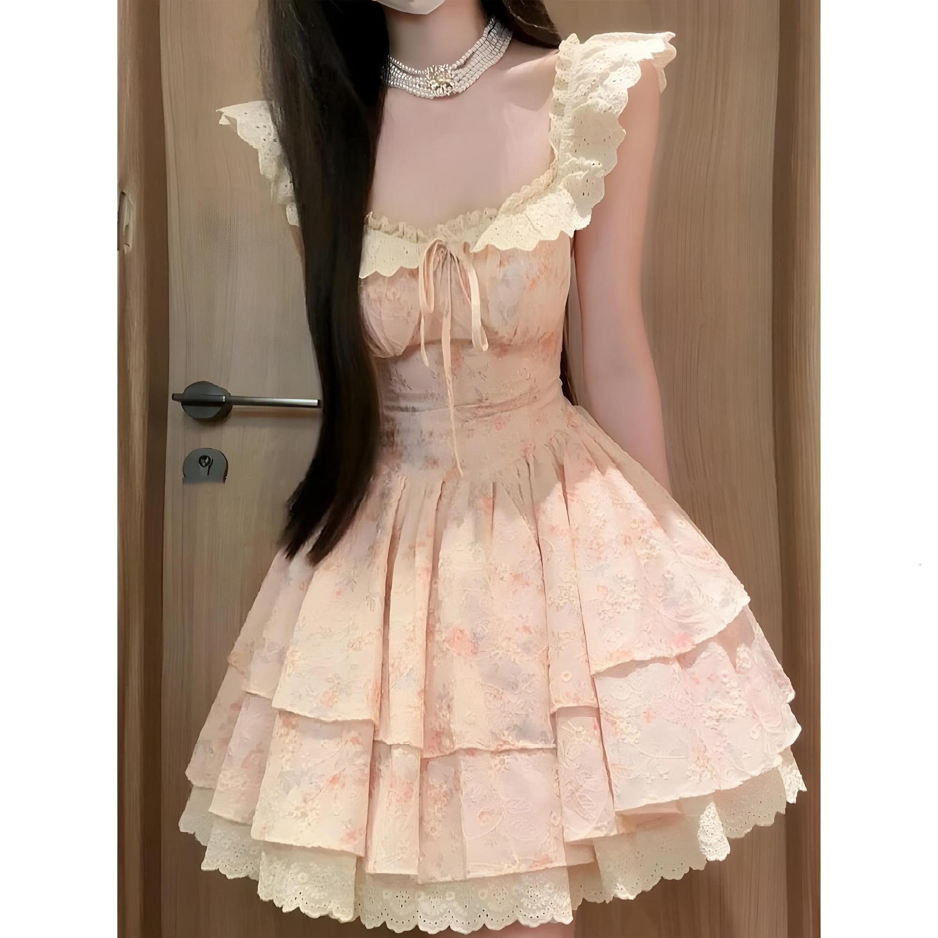 2025 French Style Minimalist High-End Gentle Temperament Socialite Waist-Cinching A-Line Long Dress Casual Elegant Strap