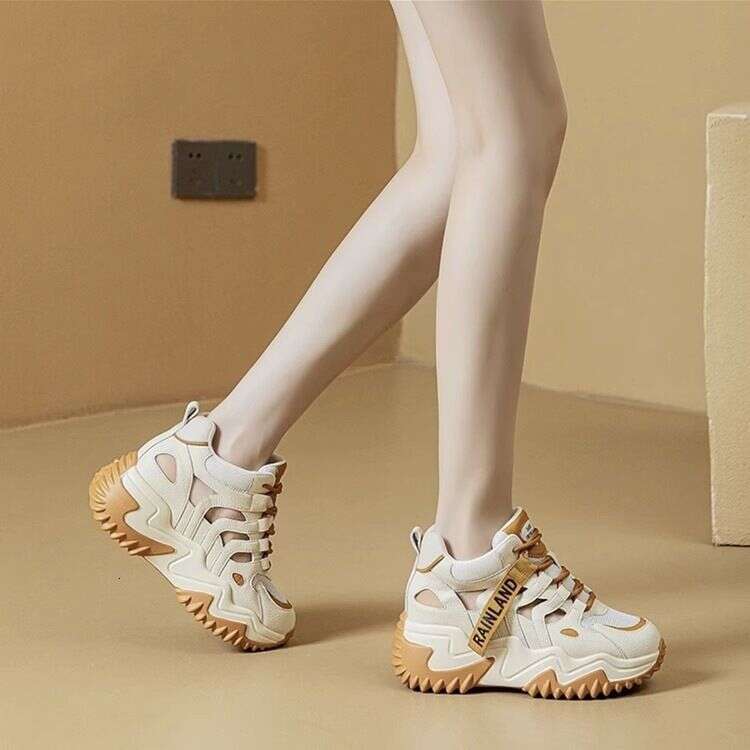 Pre-Order Trendy Dad Shoes for Women Summer 2024 New Hollow Mesh Versatile Thick-Soled Casual