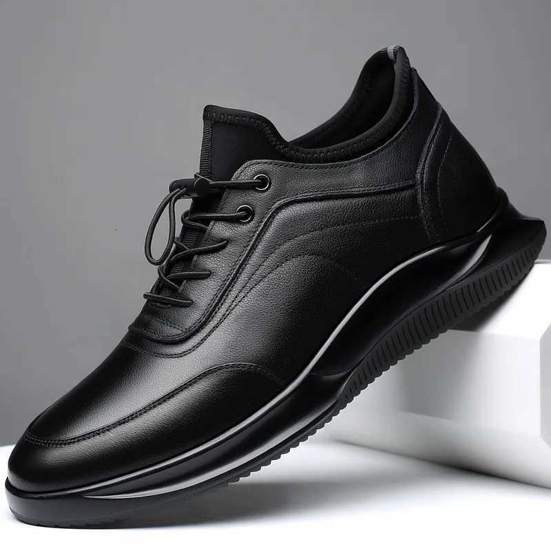 New Men Shoes Casual Sneakers Genuine Leather Shoes Mens Spring Autumn Lightweight Soft Sole Anti-Slip Daily Life Walking Shoes W250716