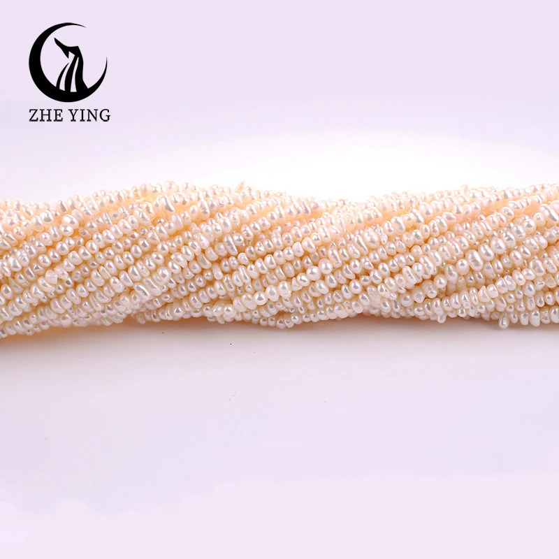 Zhe Ying 4A Flat Shape Freshwater Pearl 100% Genuine Natural Pearl Beads for Jewelry Making DIY Accessory 250712