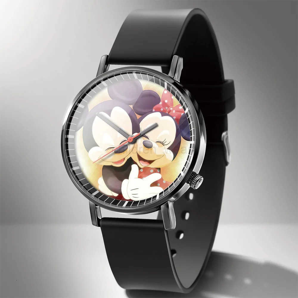 Disney Mickey Minnie Mouse Girl Boy Childrens Kids Watch Women Cute Male Female Couple Wrist Watches Birthday Gifts W20250716