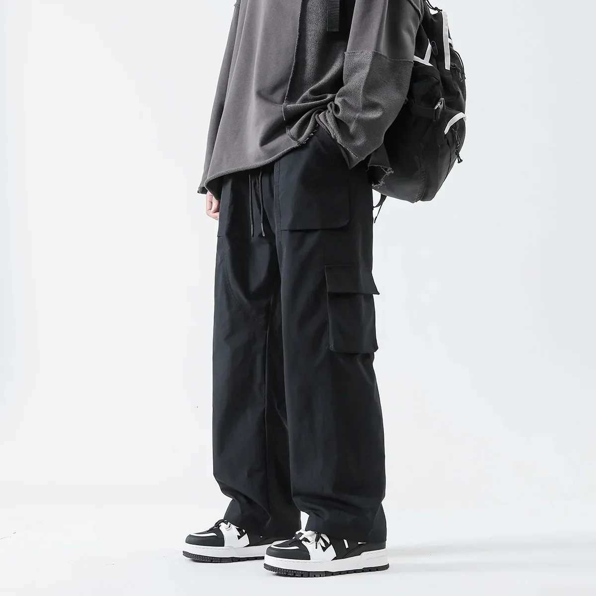 Streetwear Hip Hop Joggers Cargo Pants Men Multi-Pocket Elastic Waist Harem Trousers Male Harajuku Casual Woman Sweatpants y250716