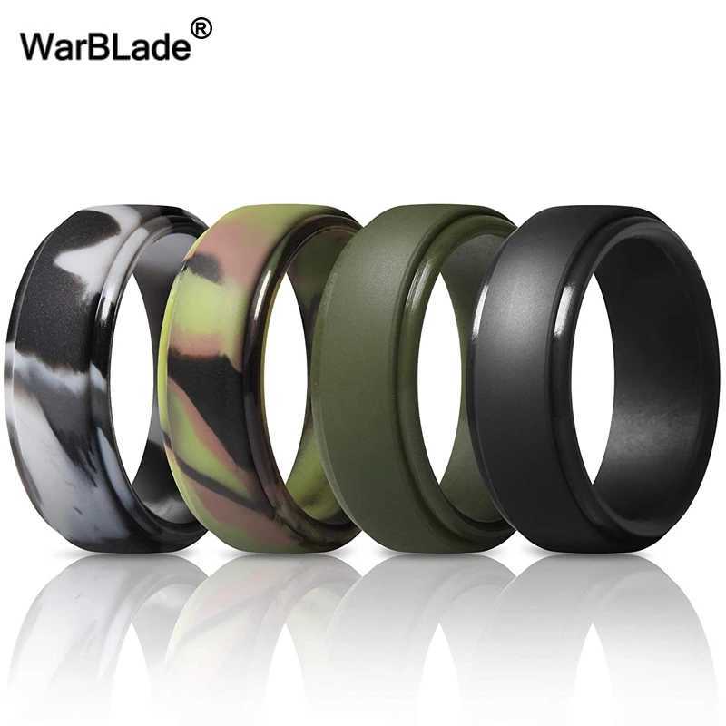 Men Silicone Rings Hypoallergenic Flexible Sports Antibacterial Wedding Rubber Bands 8mm Food Grade FDA Silicone Finger Ring S250716