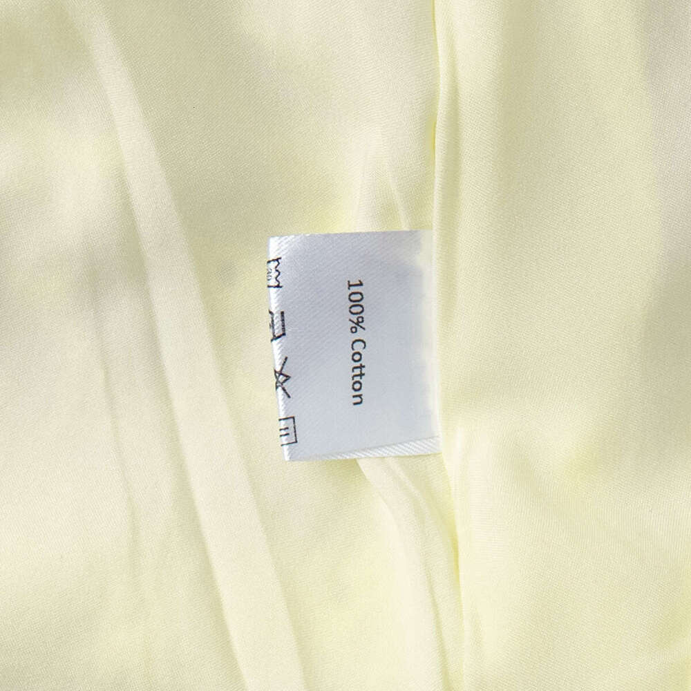 Pure Cotton Yellow Summer New Waist-Tied Sexy Embroidered Short Dress B5