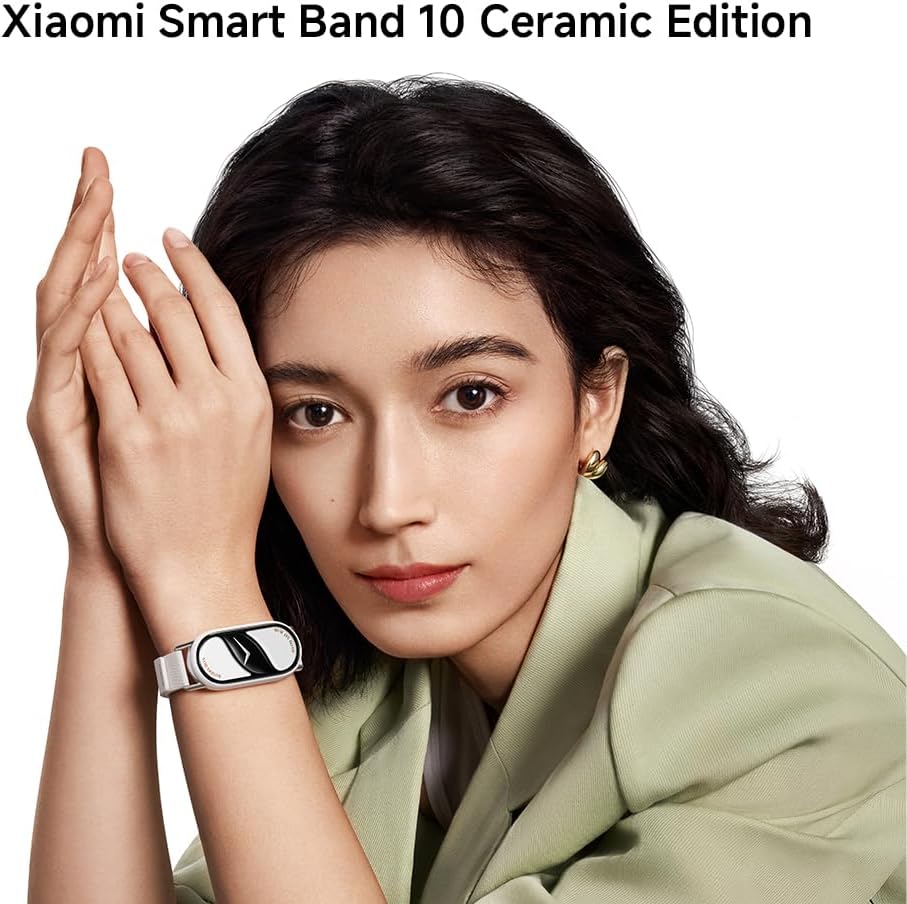 Global Version Xiaomi Smart Band 10 Fitness-Tracker,Smartwatch,1,72" AMOLED Display, Up to 21-Day Long-Lasting Battery Life and 150+ Sports Modes