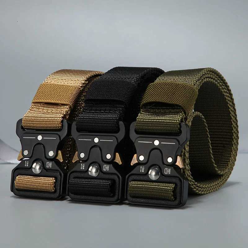 Men Belt Outdoor Hunting Outdoors Belt Multi-Function Buckle Nylon Belt High Quality Canvas Belt W250717