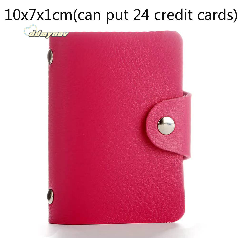 24 Bits Credit Holder Business Bank Pocket PVC Large Capacity Card Cash Storage Clip Organizer Case Wallet Cardholder ddmynov