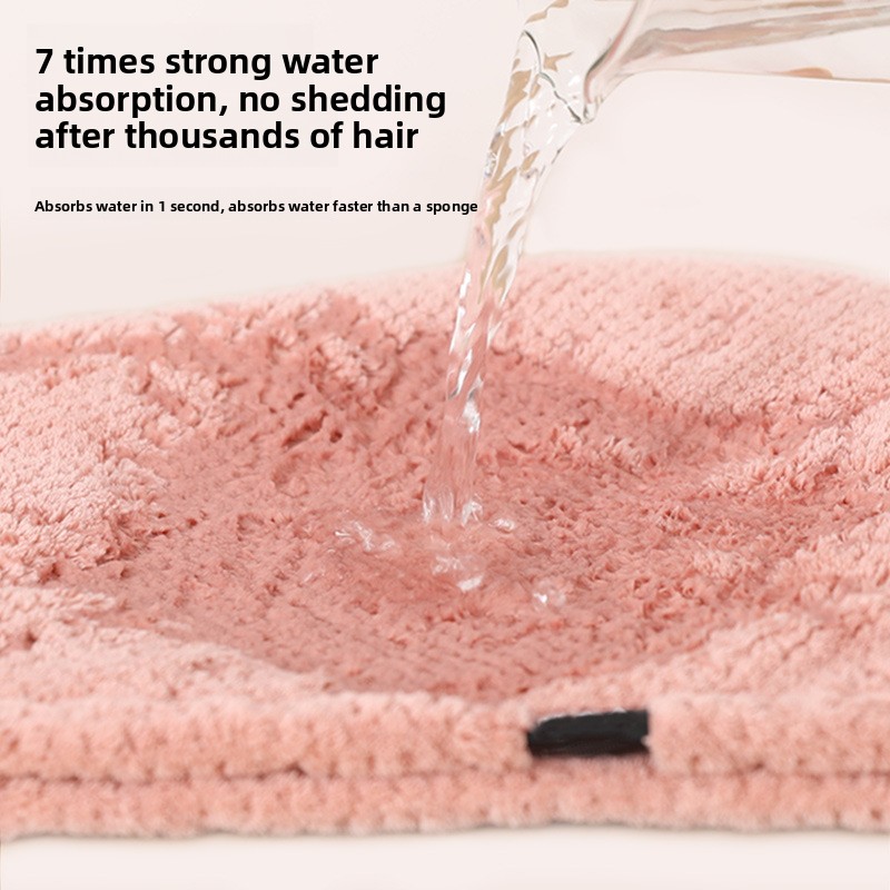 New Thickened Double Layer Hair Drying Cap Wipe Hair, Quick Drying Towel, Shower Cap Ultra Absorbent Microfiber Hair Dryer Caps