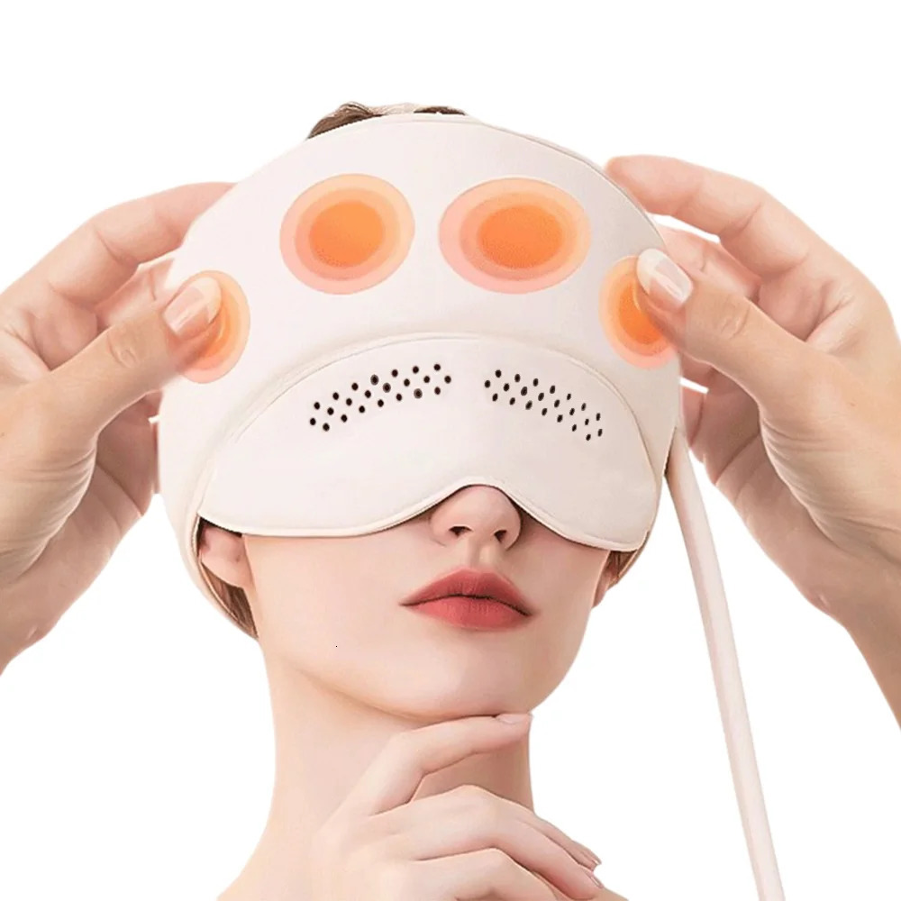 Air Pressure Head Massager Electric Scalp Massager Graphene Heating Eye Compress Help Sleep Head Relaxation Health Care Gift 250716