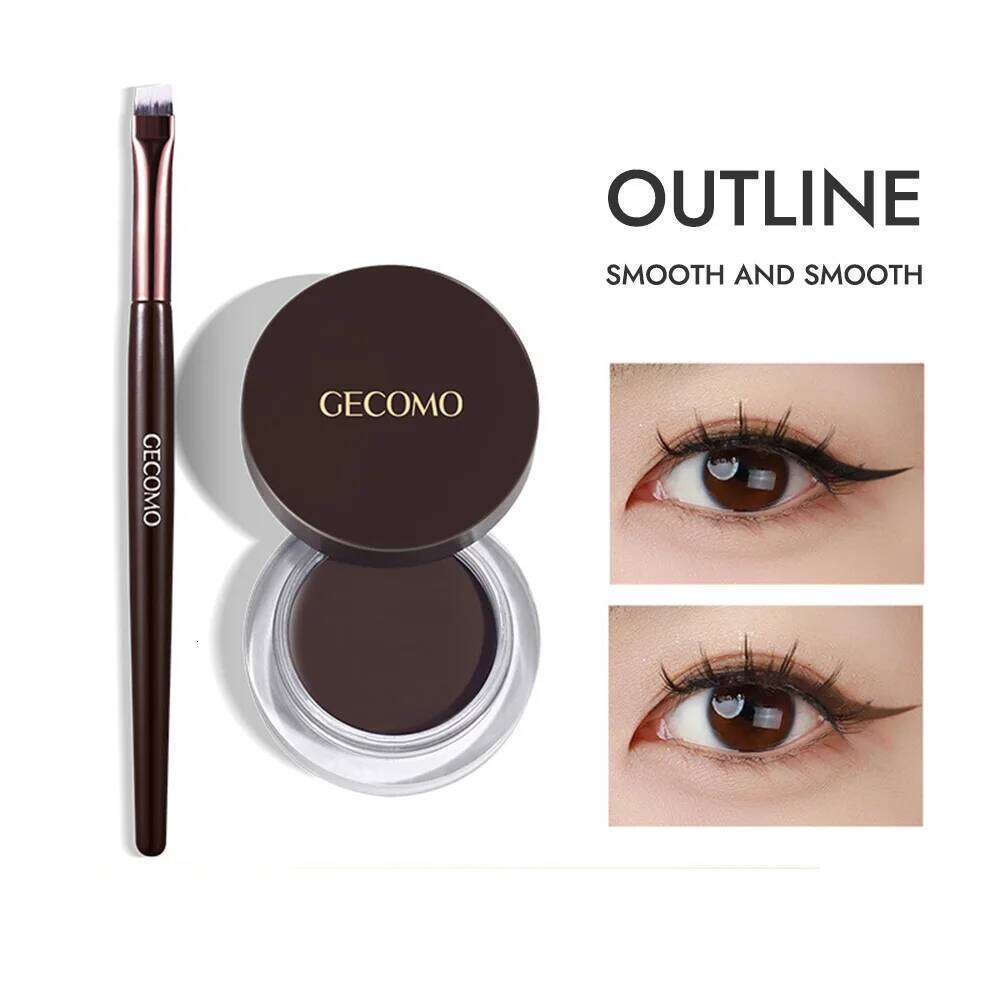 GECOMO Long Wear Matte Cream, Quick Drying Waterproof Eyeliner Gel X250717