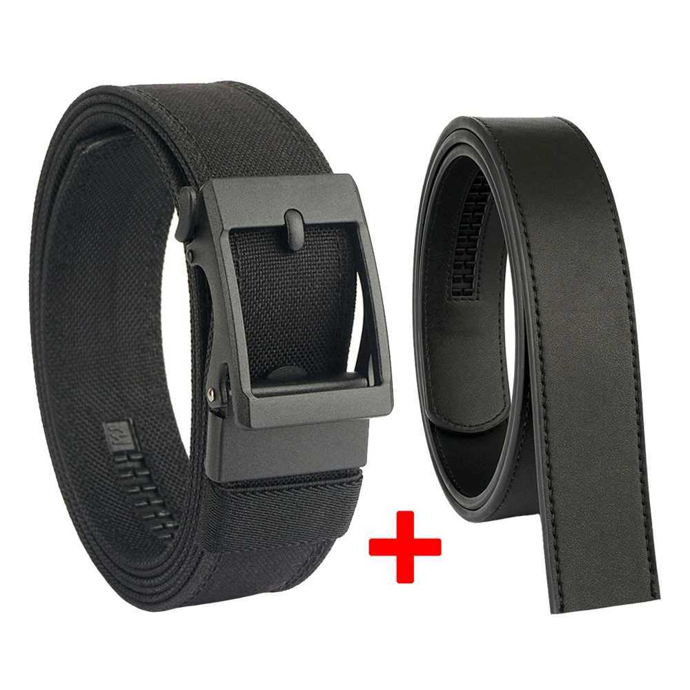 TUSHI Official Genuine Mens Military Tactical Belt 1100D Thick Nylon Alloy Automatic Buckle IPSC Gun Belt Casual Girdle Male W250717