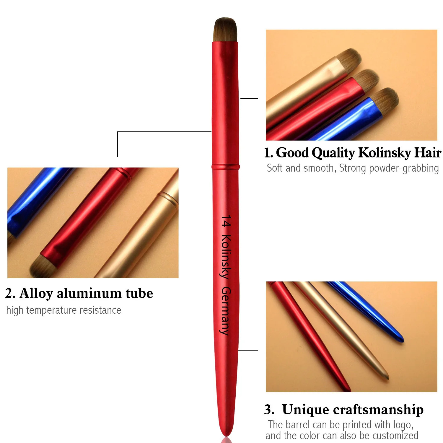 Premium French Nail Art Brush With Elegant Handle - Perfect For Acrylic Uv Gel Manicures Odorless 250716