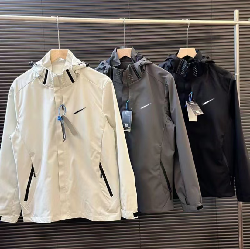 Designer mens hooded jackets trench coat waterproof windproof jacket autumn winter women hooded windbreaker stormsuit outdoor sports jacket climbing clothes