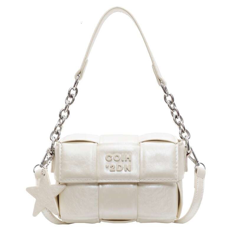 Woven Small Square for Women 2025 Casual New Versatile Shoulder Niche High-End Handheld Crossbody Bag