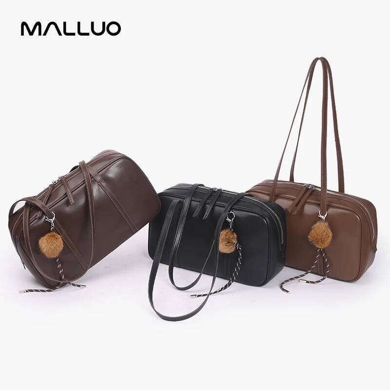 Women Cowhide Genuine Leather Shoulder Bags Ladies Fashion Designer Handbags Female Retro Commute Boston Handbag For Lady