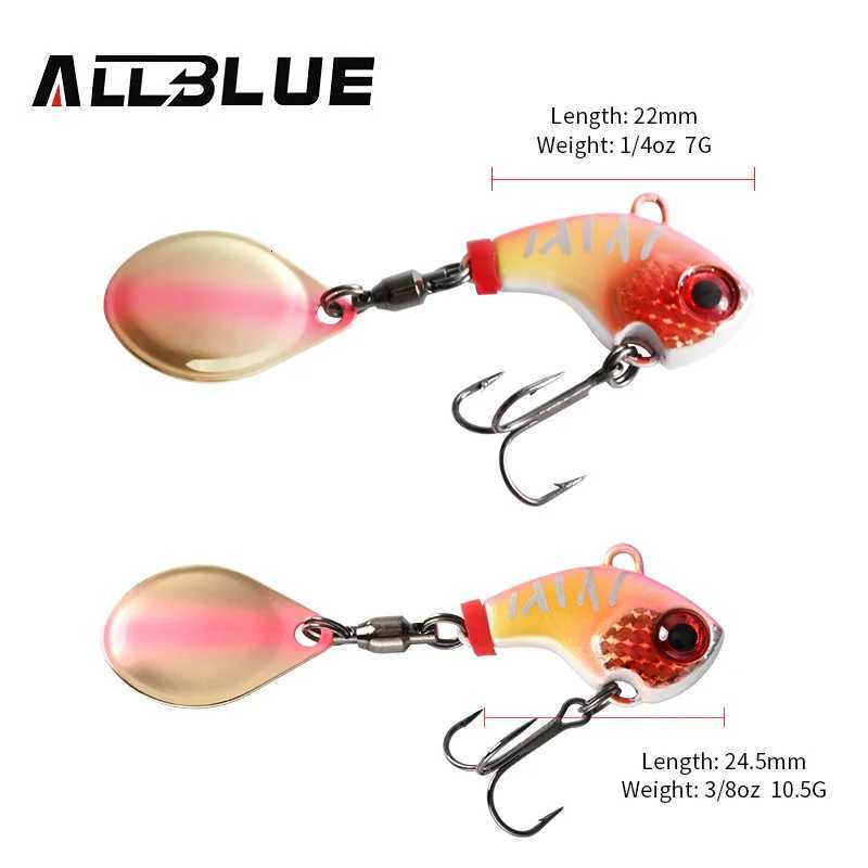 ALLBLUE CYCLONE Tail Spinner Metal Vib Shad Casting Shore Jig Vibration Jigging Blade Spoon Fishing Lure Artificial Bait Tackle Z250717