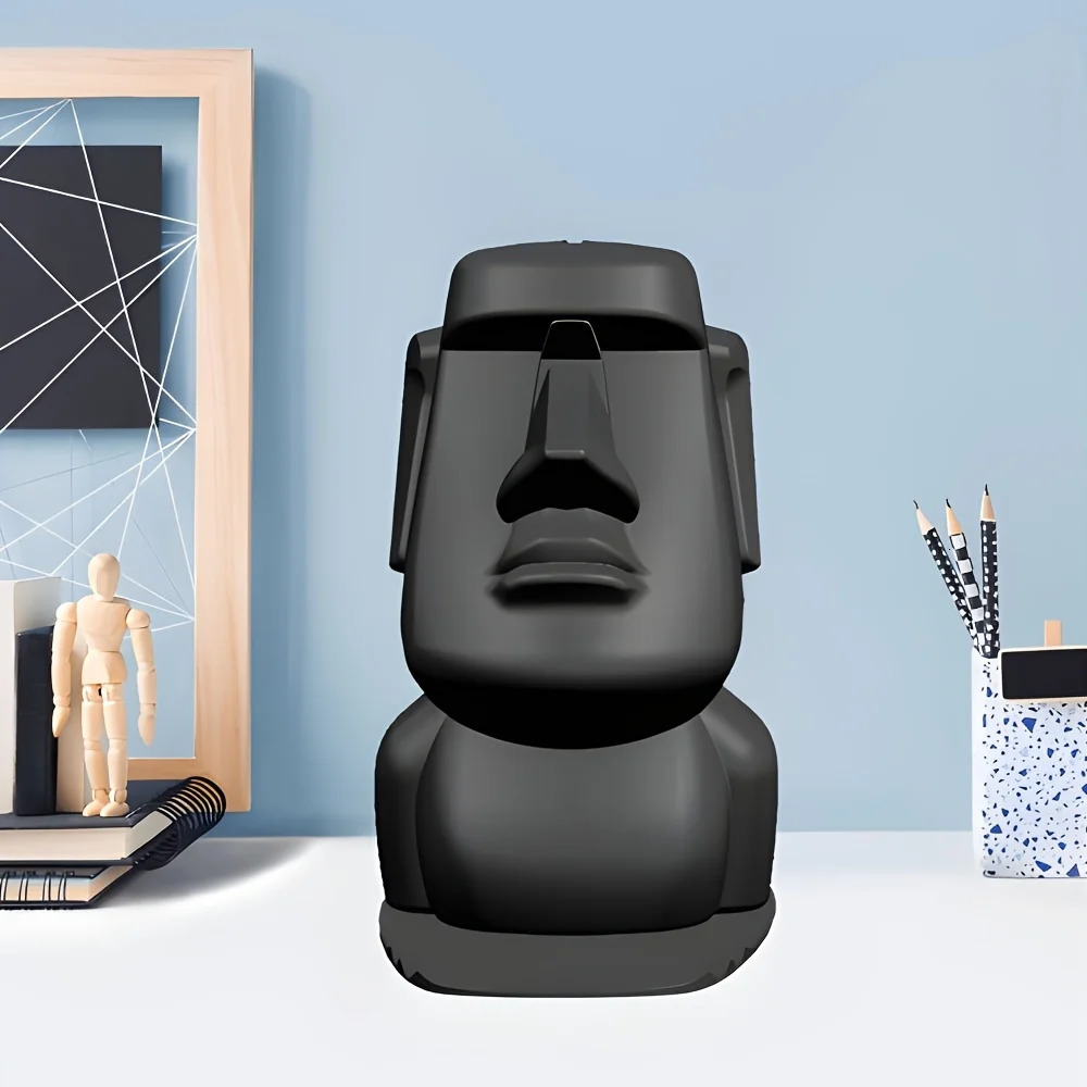 Creative Resin Moai Statue Figurines Ornament Glasses Stand Holder Easter Island Sunglasses Display Gift for Home Decoration 250716