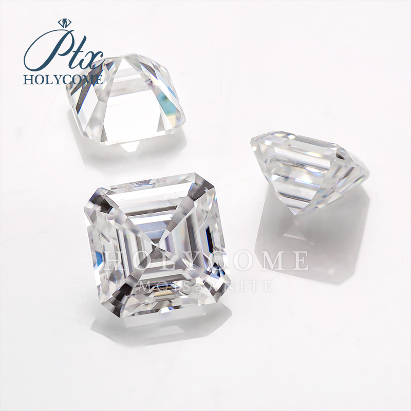 Wholesale Asscher Cut Moissanite D White VVS Stone All Sizes Excellent Cut Diamond GRA Certificate Diamond Loose Moissanite for Jewelry Making