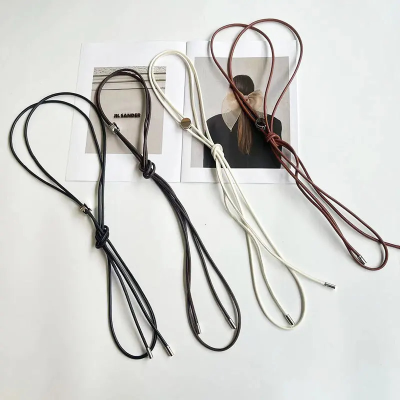 130/160cm Female Waist Chain Thin Belt Simple Decoration Tie With Dress Long Waist Rope Knotted Vintage Dresses String Waistband 250715