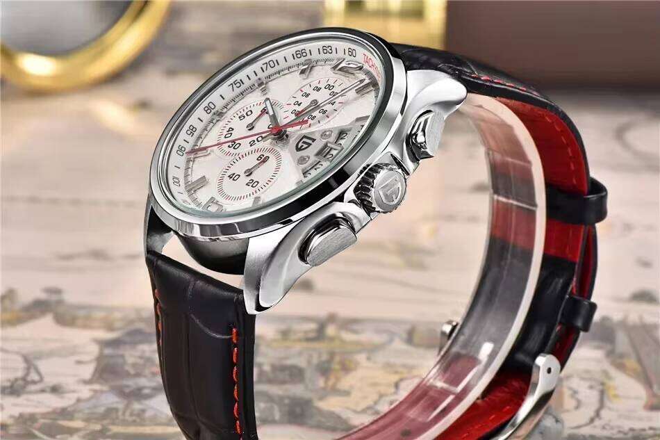 DHwatches Pagani Design PD-3306 Multi-Function Waterproof Sports Men's Leather Quartz Watch Relogio Masculino