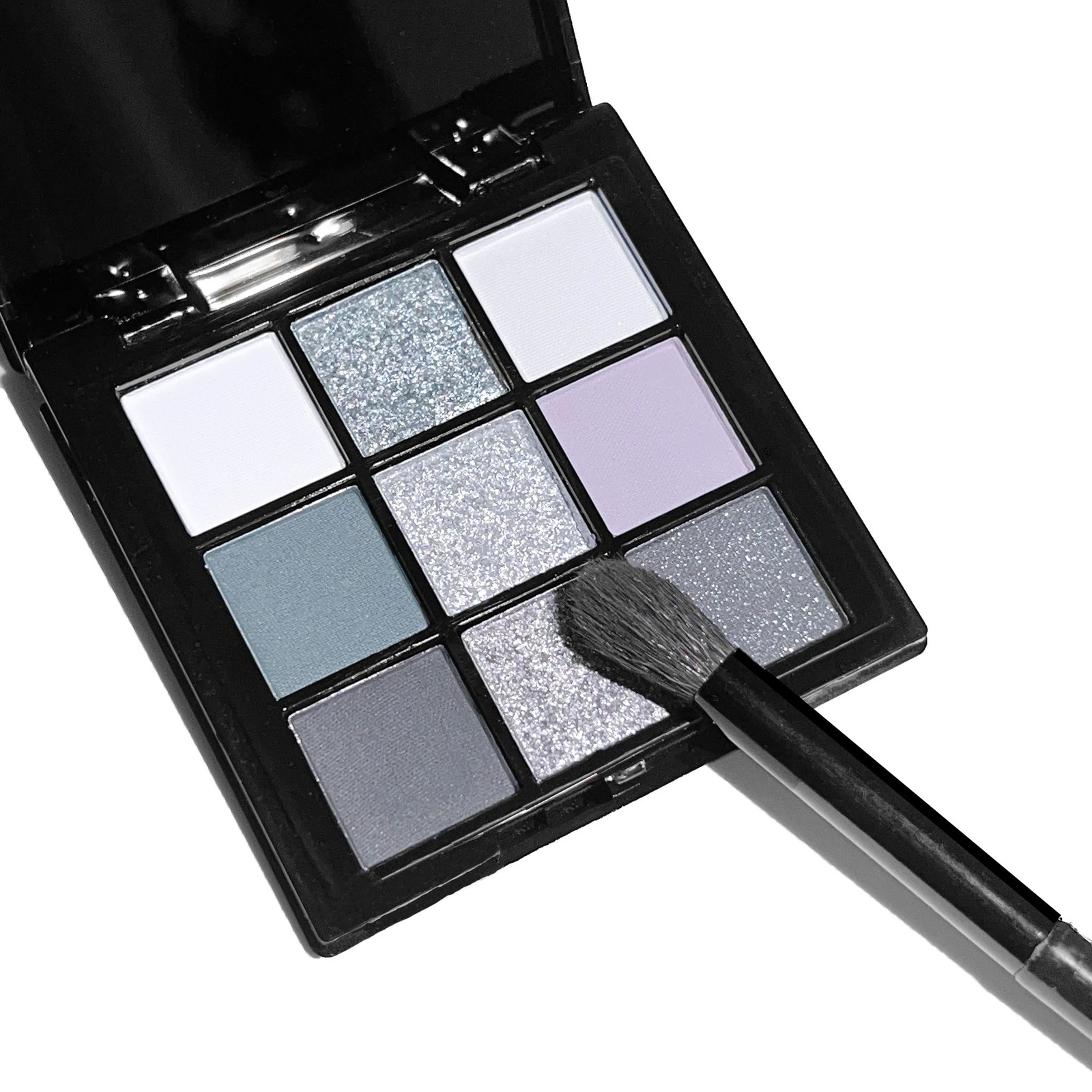 Nine-color eyeshadow palette gray-pink smoky makeup matte pearlescent silkworm brightening makeup 250712