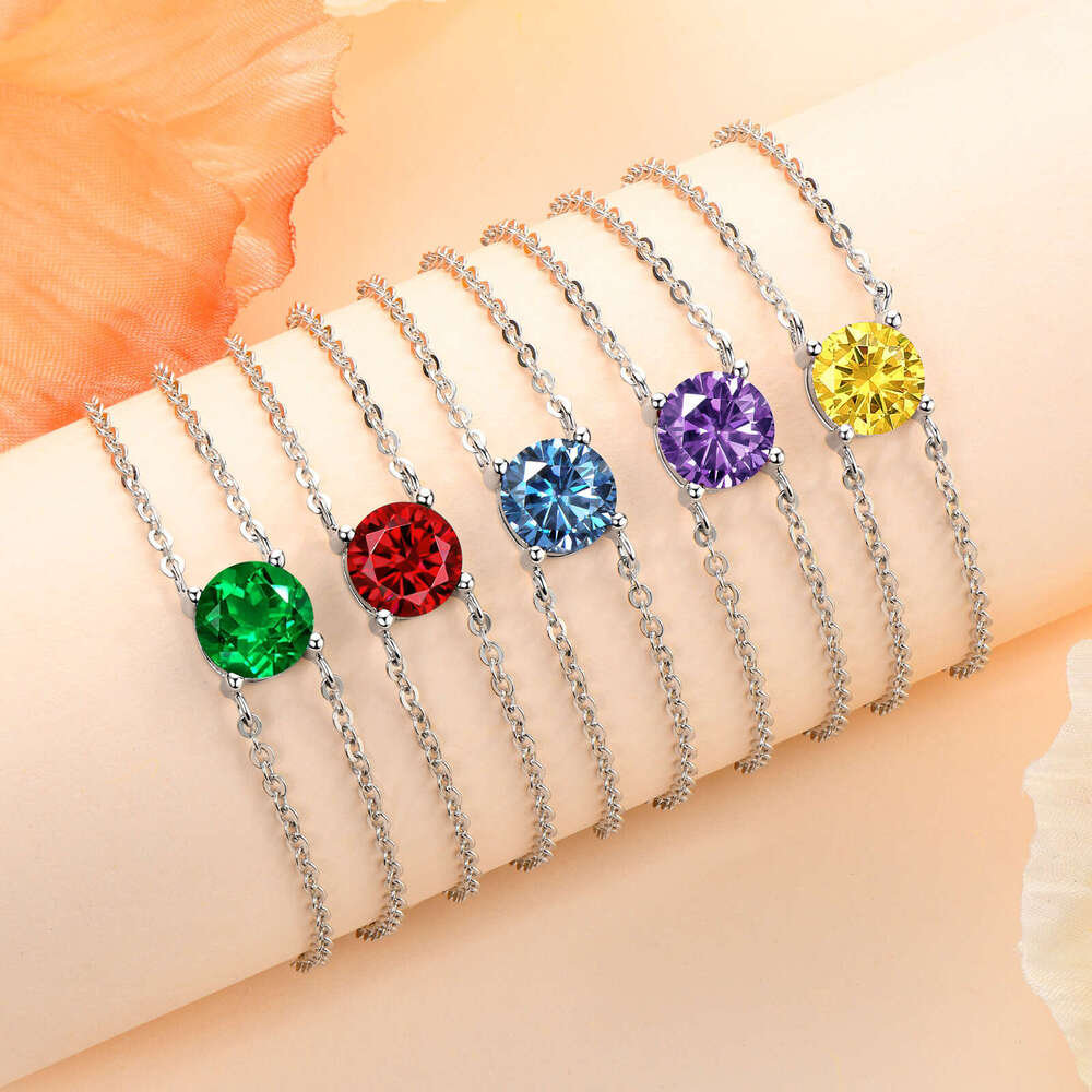 S Pure Sier Bracelet520 Qixi Valentine's Day For Girlfriend Or Best Friend Birthday Gift Birthstone Jewelry 408