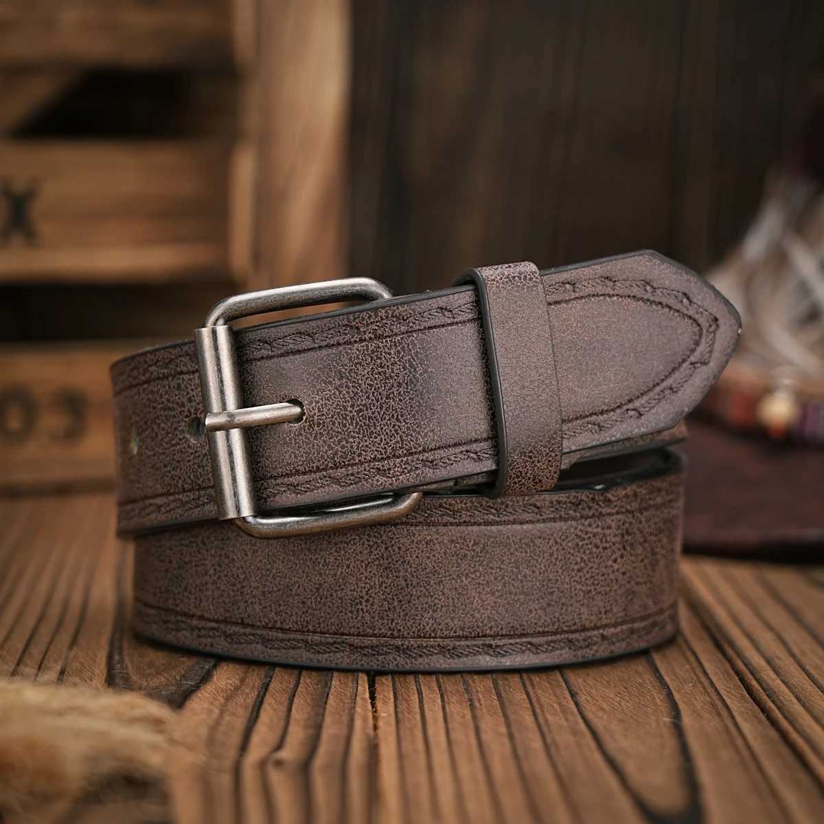 Mens and Womens Retro Metal Buckle Casual Style Multi-Color PU Belt Suitable for Daily Attendance Business Four Seasons W250717