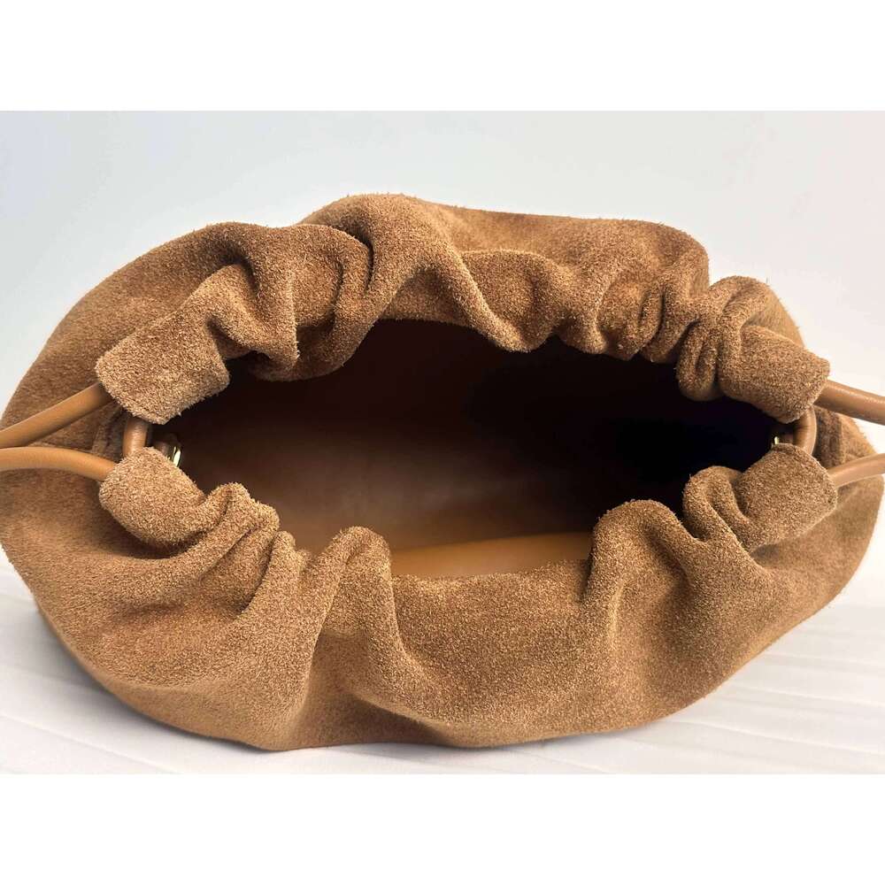 Motingsome Natural Suede Leather Women Designer Handbag Pouch Clouds Shape Messenger Purses Matte Cowhide Tote