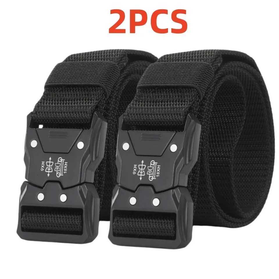 2PC Tactical Waist Belt - Durable Automatic Buckle Perfect for Outdoor Adventures Unisex Accessories for Men and Women W250717