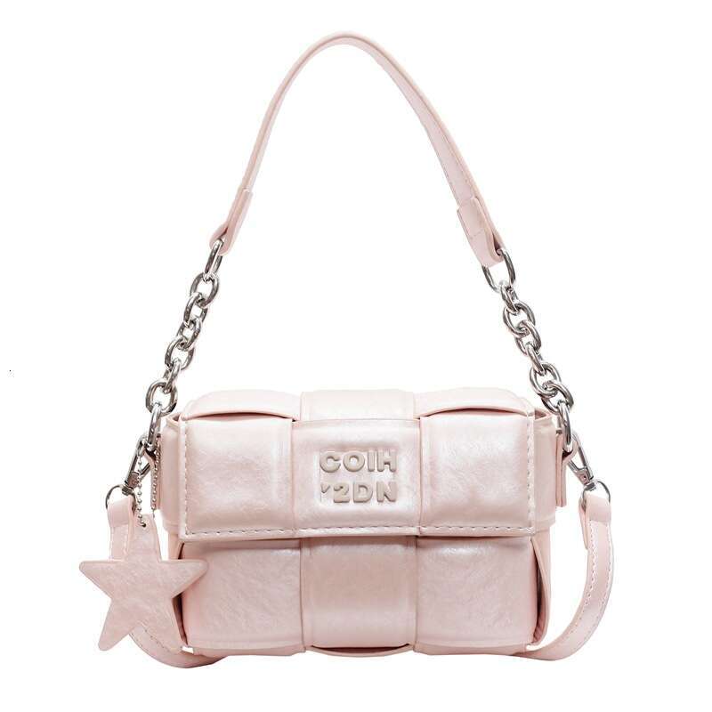 Woven Small Square for Women 2025 Casual New Versatile Shoulder Niche High-End Handheld Crossbody Bag