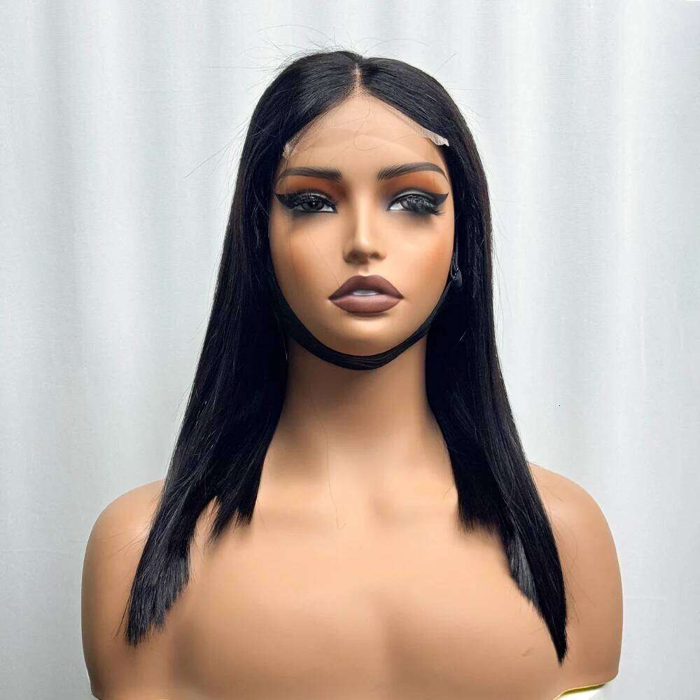 Bone Straight Human Hair 280% Density Vieamese 4x4 Transparent HD Lace Closure Double Drawn Bob Wigs For Women