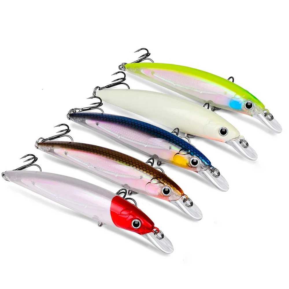 Bait Minnow 7g 14g 40g Luminous Bionic Fake Baits Plastic Hard Bait Fishing Bait Long Throw Floating Water Lure Swimbait Z250717