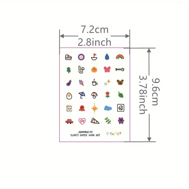 4 Sheets Finger Tattoo Sticker Temporary Waterproof and Longlasting Baby Art 250714