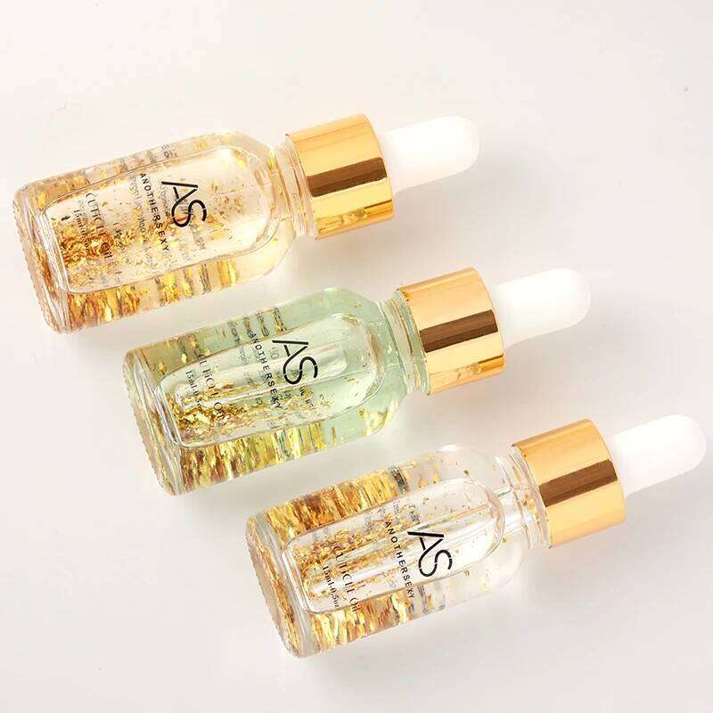 AS 15ml Vitamin Cuticle Revitalizer With Dropper Vegan Foil Flakes Organic Nail Nutrition Oil X250717