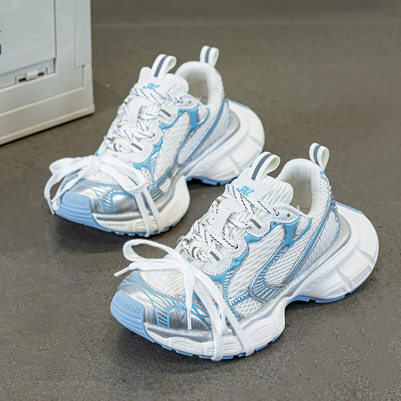 Paris 3XL Dad 2025 Spring Summer New Mesh Internet Celebrity Same Style Shoes Thick Sole Casual Sneakers for Women ddmysaturn