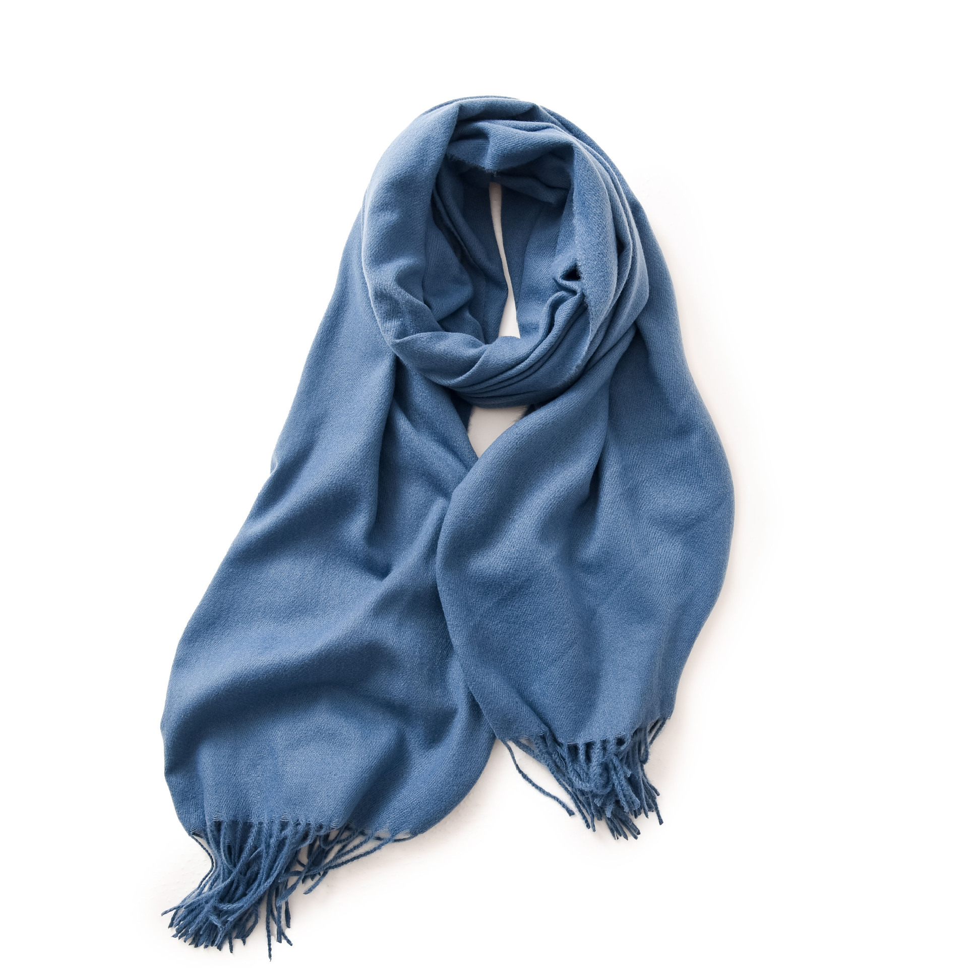 K1380 2025 Red Scarf Women's Winter Imitation Cashmere Solid Color Scarf Shawl High-end Warm Korean Style Tassel Neck Scarf Versatile