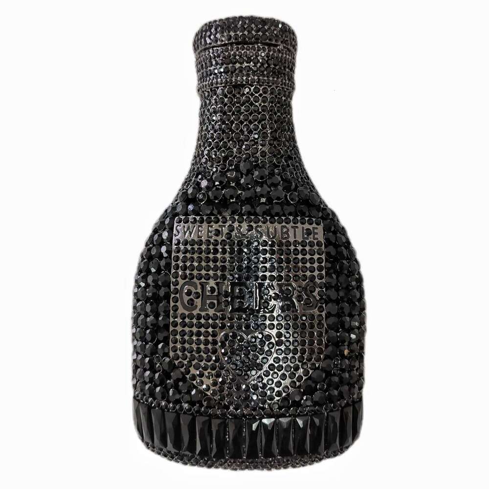 Champange Bottle Purses New Women Prom Crystal Clutches Dia Lady Handbags Party Wedding Dinner bag