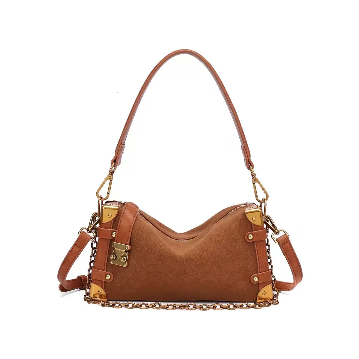 Women's New Niche Crossbody Shoulder Small Bag Free shipping designer luxury High-End Retro Chain Underarm Soft Leather Box Bag Leisure Makeup ha