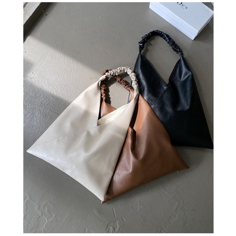 Tote Bag Premium Sense Versatile Women's Bag Pleated Design Shoulder Bag