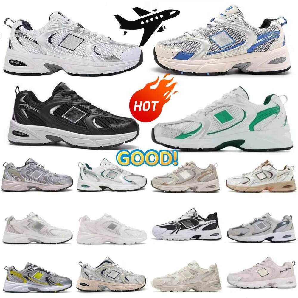Designer Men's Double Casual Shoes Outdoor Sports Running Shoes New Couple Shoes/Women's Sports Shoes 530 Sports Shoes Grey Sier