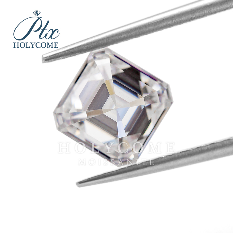 Wholesale Asscher Cut Moissanite D White VVS Stone All Sizes Excellent Cut Diamond GRA Certificate Diamond Loose Moissanite for Jewelry Making