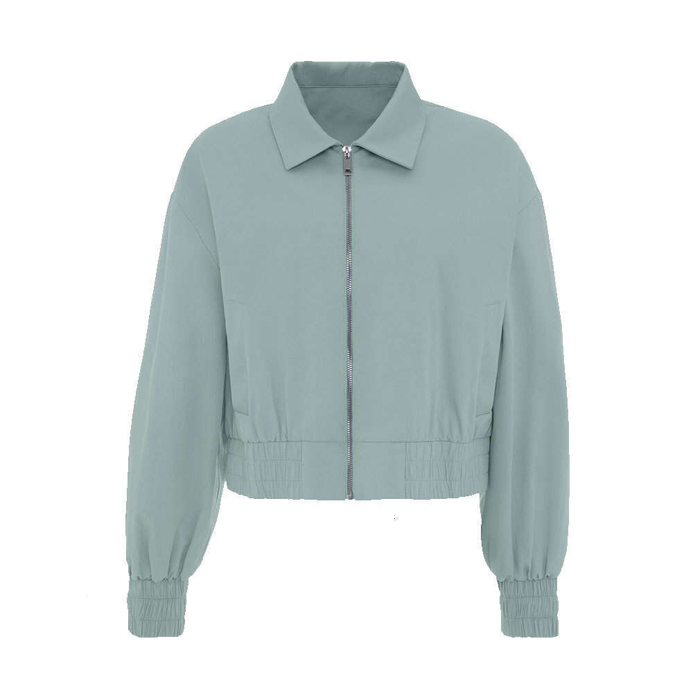 Coat Autumn Winter New Street Fashion Personality Short Turn-Down Collar Jacket Top B5