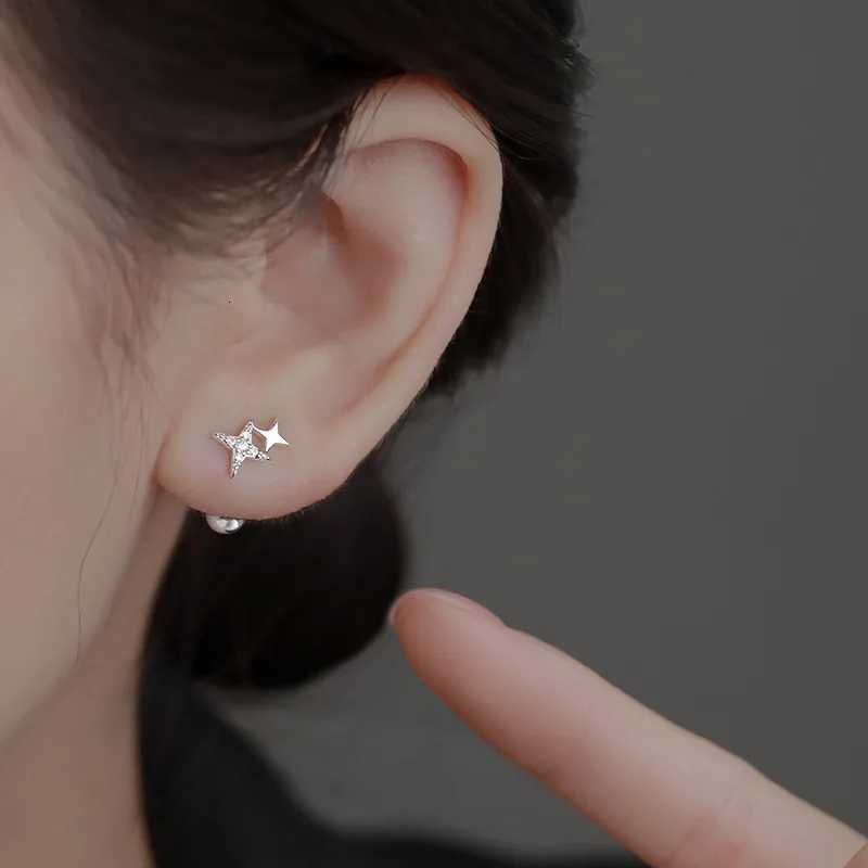 Korean Fashion Cross Star Piercing Helix Studs Earrings for Women Hypoallergenic Daily Wear Ear Piercing Jewelry Gifts y250715