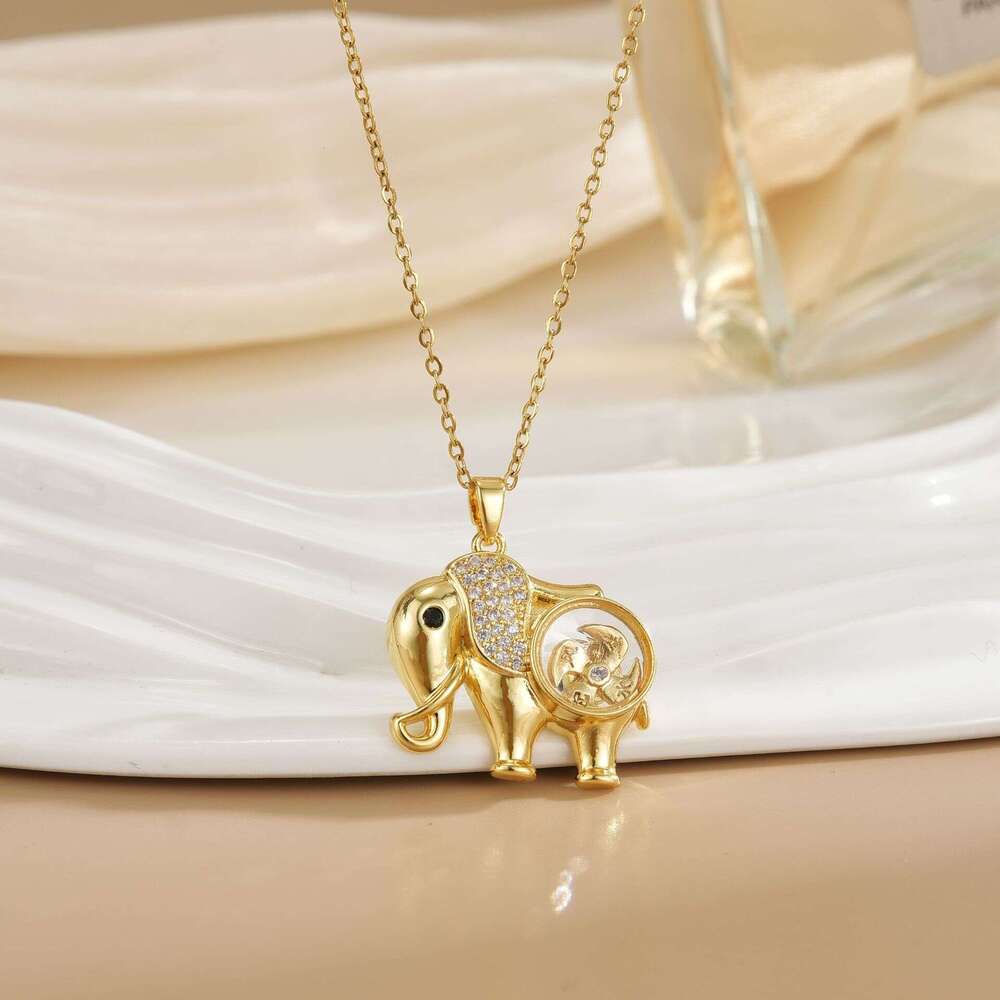 Hot Selling Thai Style Revoing Necklace For Women Fashionable Versatile High-End Titanium Steel Jewelry 0A3