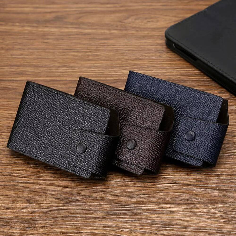 Leather Multi-Slot Clip Multi-Functional Portable Unisex Business Id Credit Card Wallet Holder Pocket Organizer ddmynov