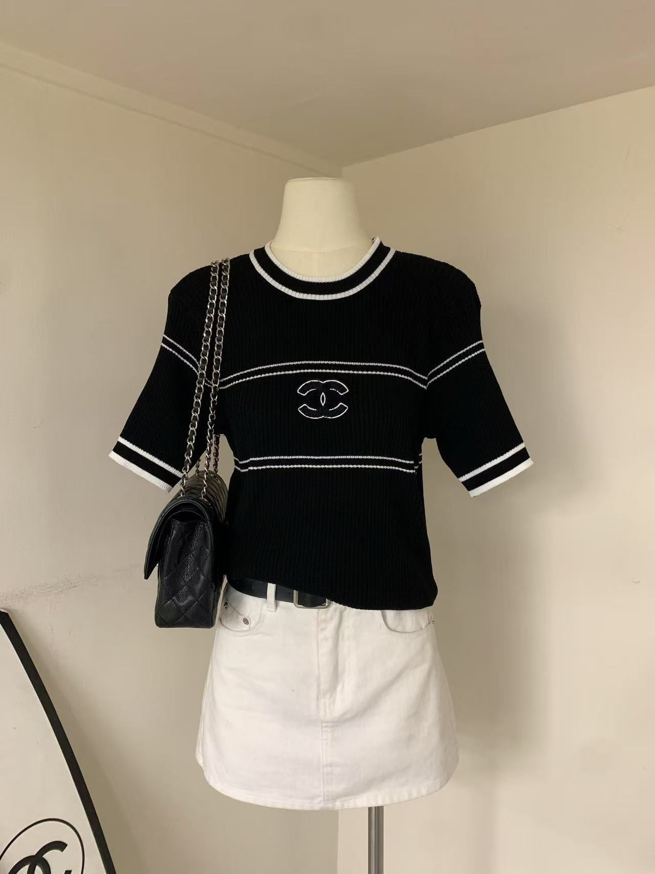 Designer Brands Summer Knitted Women's T-Shirt Tops High Elasticity Slim Fit Vest Camis Sexy Sleeveless Vest Top Braces Tank Top S--XL