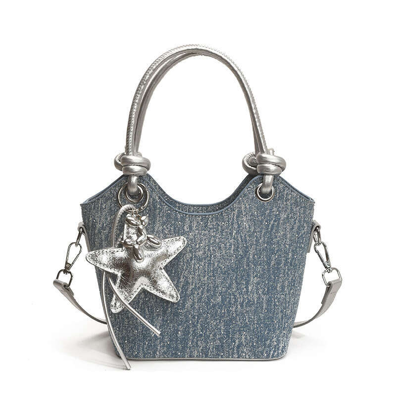 High-End Handheld Small Tote for Women 2025 New Fashion Exquisite Single Shoulder Bucket Super Popular Niche Crossbody Bag