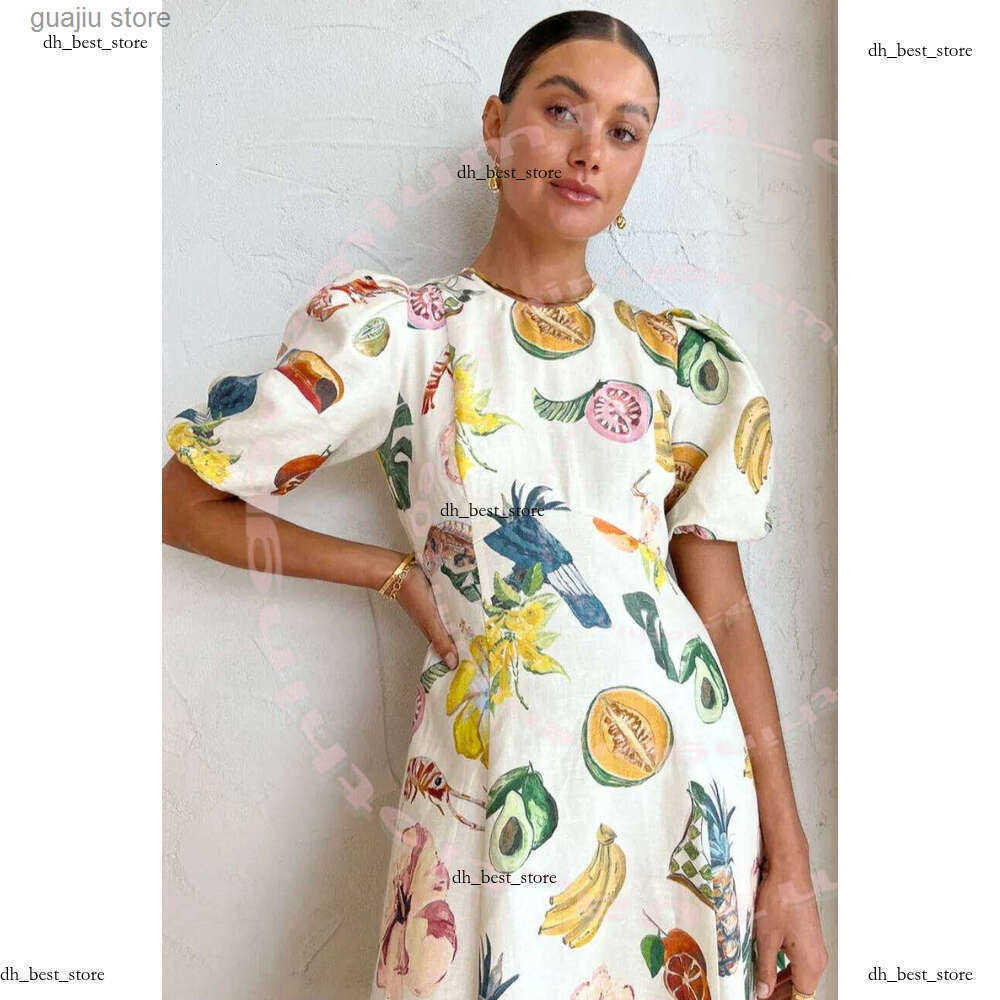 Summer Alemai Shirt Dress For Women Basic Casual Dresses Vestido Mujer Floral Printed Holiday Mini Skirts Designer Trendy Linen Flower Print Lace Up Sk L250719