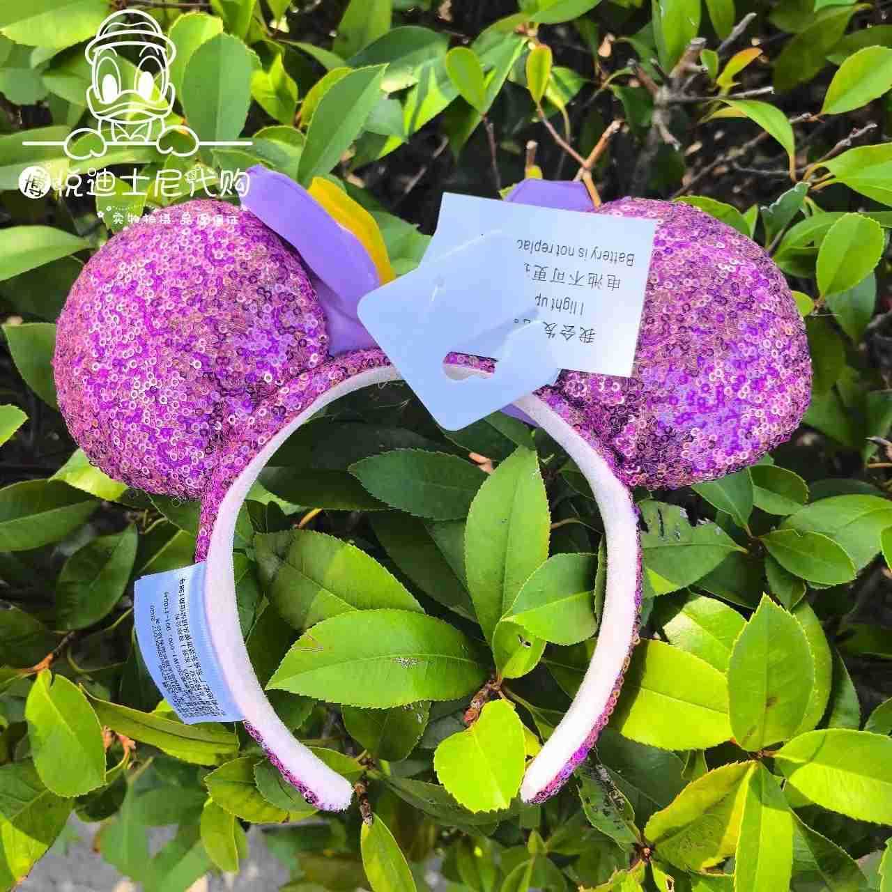 Disney Rapunzel Cartoon Minnie Glitter Girl Light Up Headband W250717