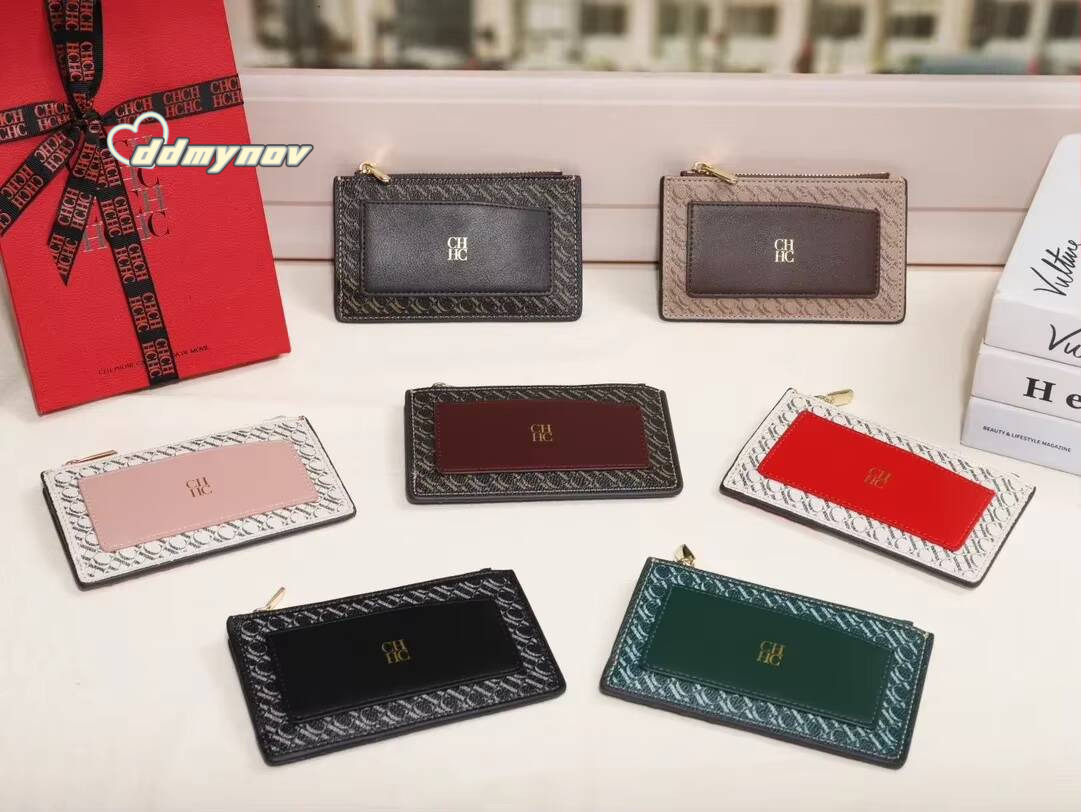 CH Wallet Multi-Use Compact Fashion Money Clip Multiple Colors Elegant Convenient Boxes Simple Color Womens Card Bag ddmynov